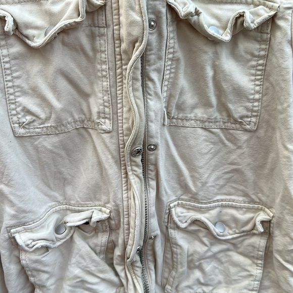 Free People tan utility jacket Size Medium - Picture 2 of 7